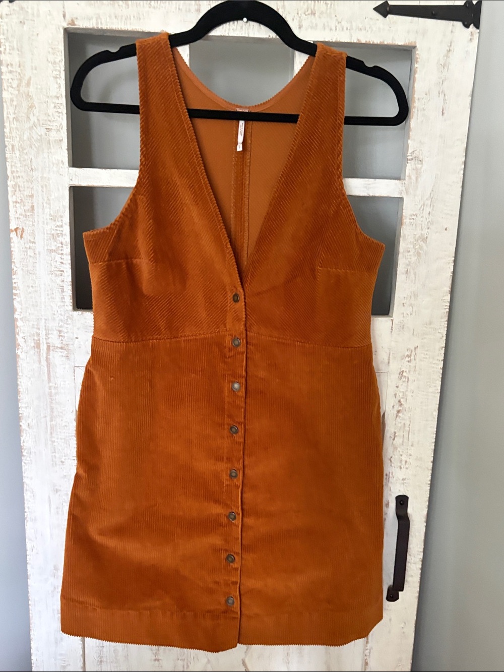 Free People Rolling Thunder Cord Mini Dress